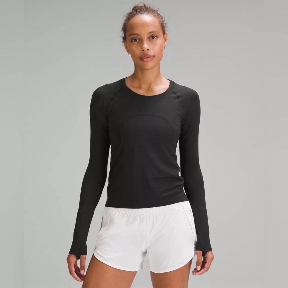 Swiftly Long Sleeve Race Length in Black